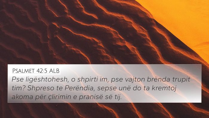 Psalmet 42:5 ALB Bible Verse Image