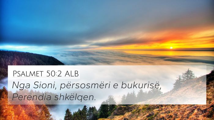 Psalmet 50:2 ALB Bible Verse Image
