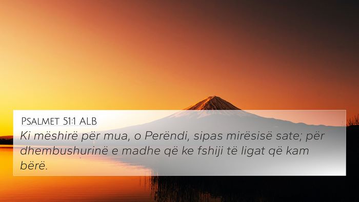 Psalmet 51:1 ALB Bible Verse Image