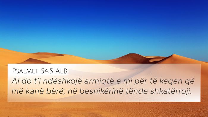 Psalmet 54:5 ALB Bible Verse Image