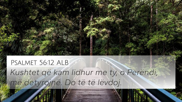 Psalmet 56:12 ALB Bible Verse Image