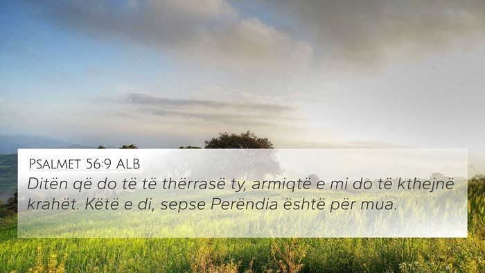 Psalmet 56:9 ALB Bible Verse Image