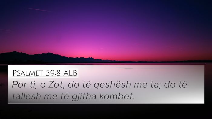 Psalmet 59:8 ALB Bible Verse Image