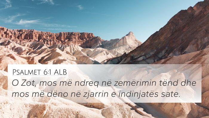 Psalmet 6:1 ALB Bible Verse Image
