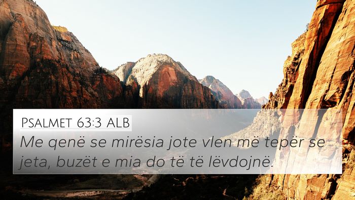 Psalmet 63:3 ALB Bible Verse Image