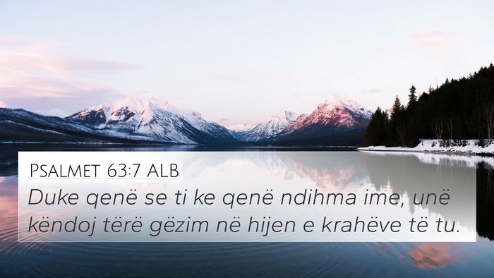 Psalmet 63:7 ALB Bible Verse Image