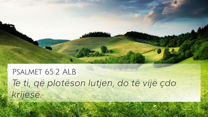 Psalmet 65:2 ALB Bible Verse Image