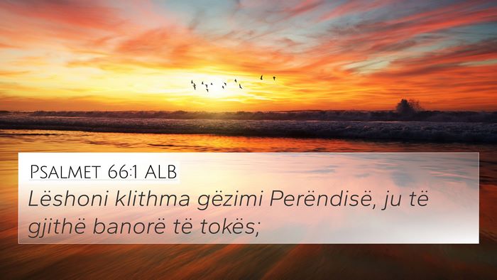 Psalmet 66:1 ALB Bible Verse Image