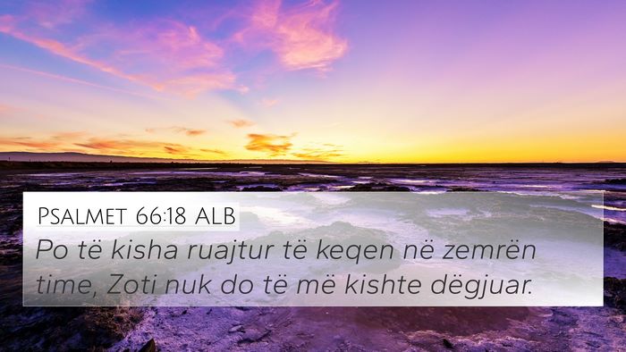 Psalmet 66:18 ALB Bible Verse Image