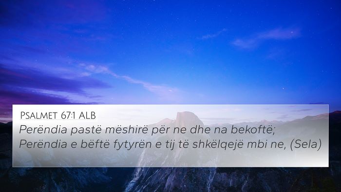 Psalmet 67:1 ALB Bible Verse Image