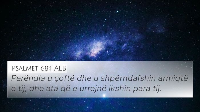 Psalmet 68:1 ALB Bible Verse Image