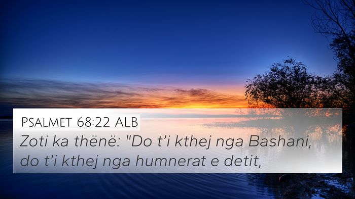 Psalmet 68:22 ALB Bible Verse Image