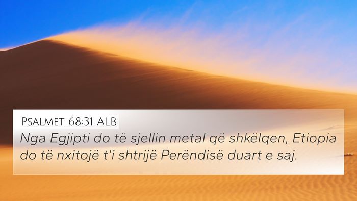 Psalmet 68:31 ALB Bible Verse Image