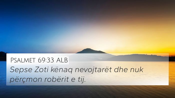 Psalmet 69:33 ALB Bible Verse Image