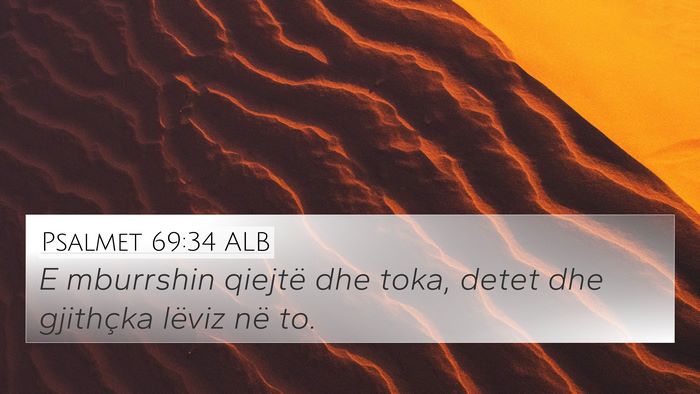 Psalmet 69:34 ALB Bible Verse Image
