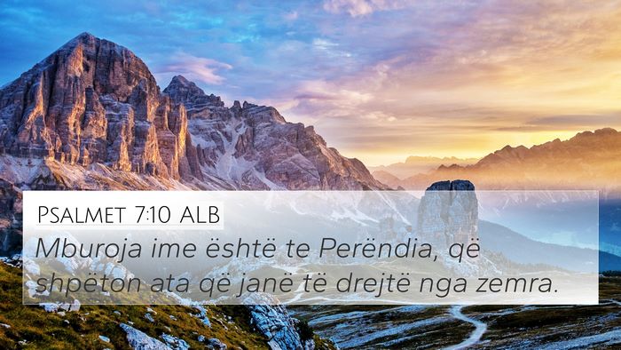 Psalmet 7:10 ALB Bible Verse Image
