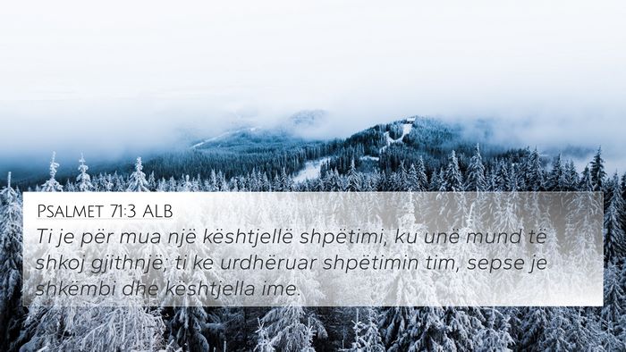 Psalmet 71:3 ALB Bible Verse Image
