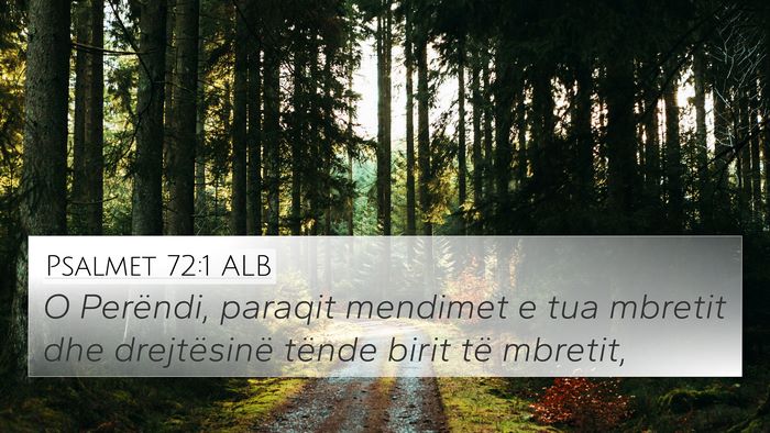 Psalmet 72:1 ALB Bible Verse Image