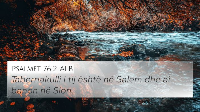 Psalmet 76:2 ALB Bible Verse Image