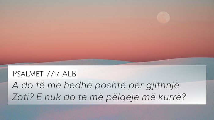 Psalmet 77:7 ALB Bible Verse Image