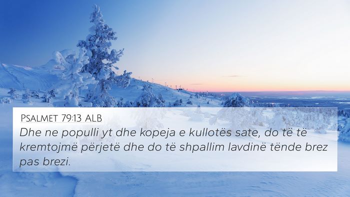 Psalmet 79:13 ALB Bible Verse Image