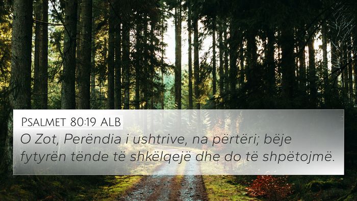 Psalmet 80:19 ALB Bible Verse Image