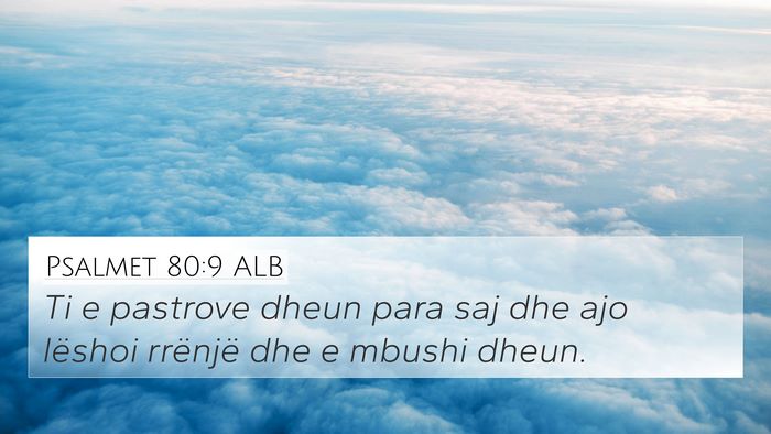 Psalmet 80:9 ALB Bible Verse Image