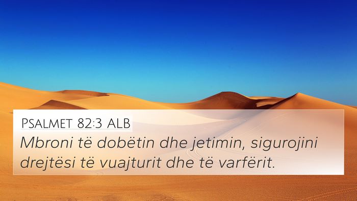 Psalmet 82:3 ALB Bible Verse Image