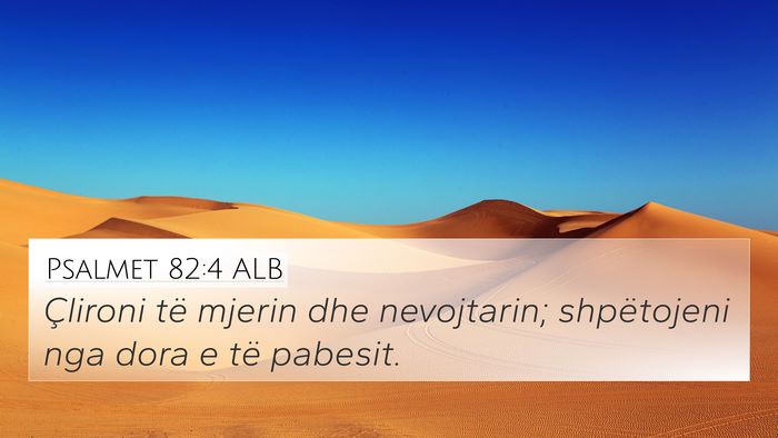 Psalmet 82:4 ALB Bible Verse Image