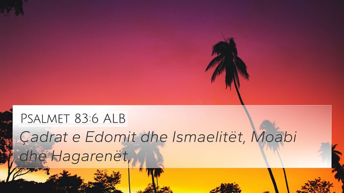 Psalmet 83:6 ALB Bible Verse Image