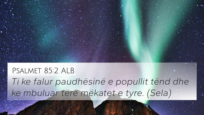 Psalmet 85:2 ALB Bible Verse Image