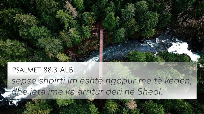 Psalmet 88:3 ALB Bible Verse Image