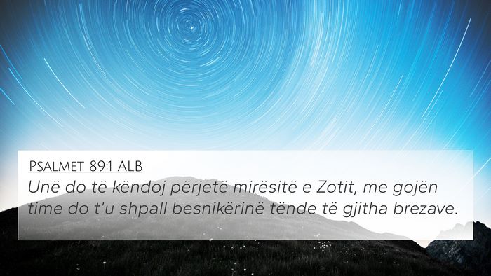 Psalmet 89:1 ALB Bible Verse Image
