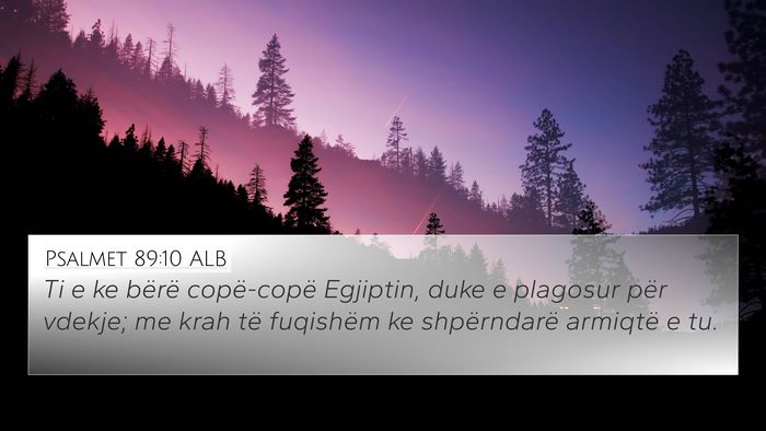 Psalmet 89:10 ALB Bible Verse Image