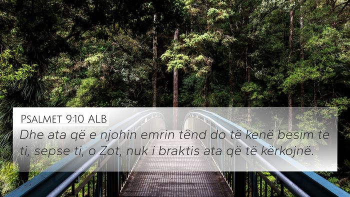 Psalmet 9:10 ALB Bible Verse Image