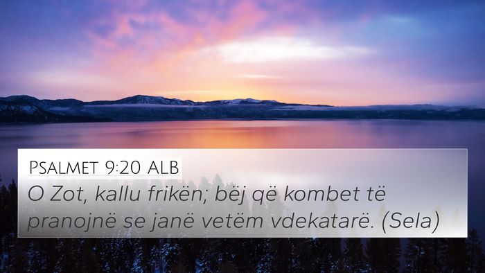 Psalmet 9:20 ALB Bible Verse Image