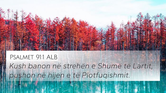 Psalmet 91:1 ALB Bible Verse Image