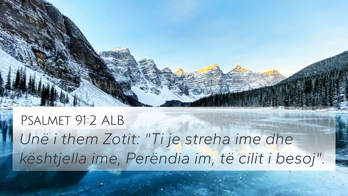 Psalmet 91:2 ALB Bible Verse Image
