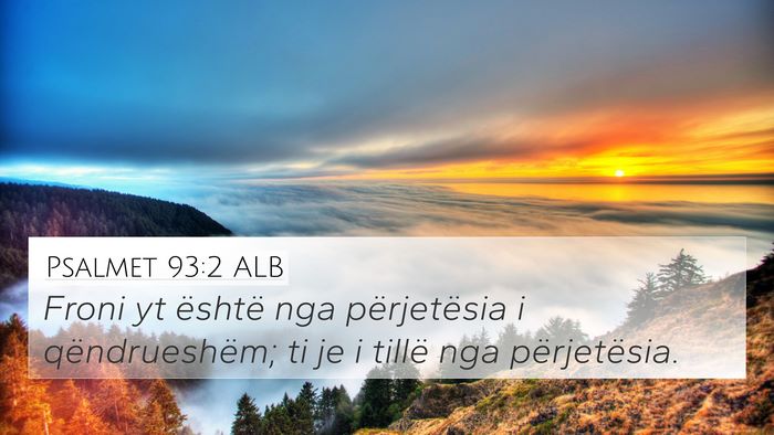 Psalmet 93:2 ALB Bible Verse Image