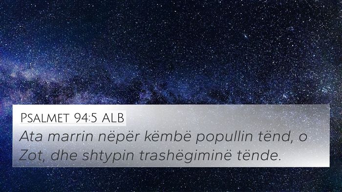 Psalmet 94:5 ALB Bible Verse Image