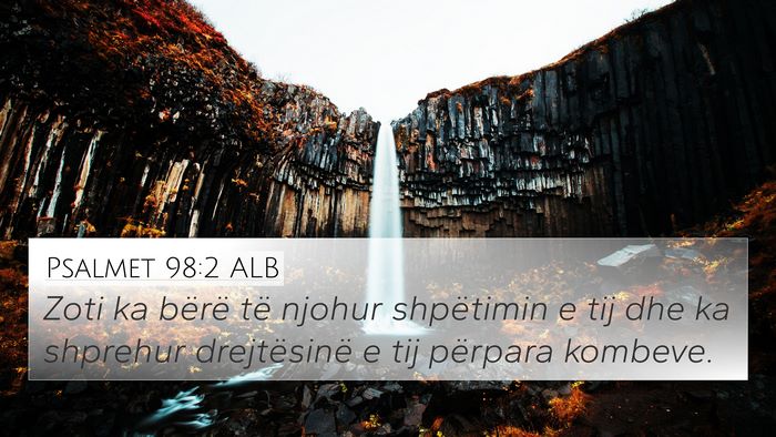 Psalmet 98:2 ALB Bible Verse Image