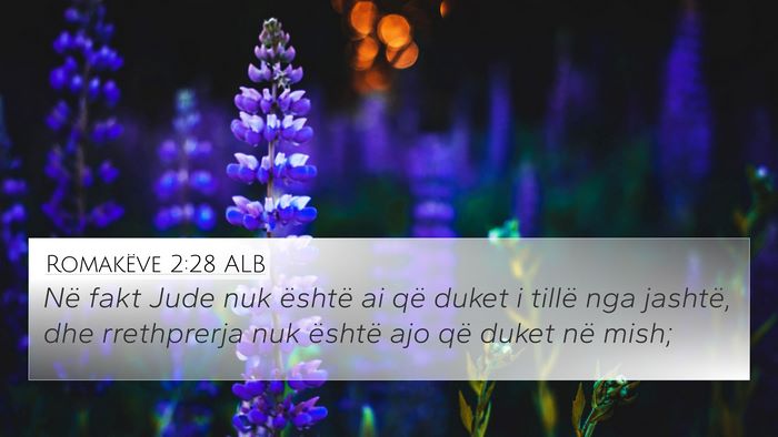 Romakëve 2:28 ALB Bible Verse Image