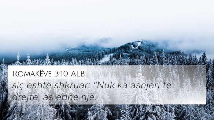 Romakëve 3:10 ALB Bible Verse Image