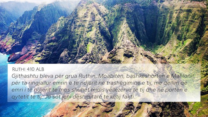Ruthi 4:10 ALB Bible Verse Image