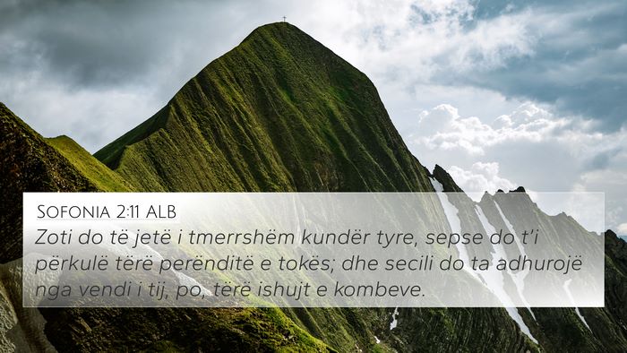 Sofonia 2:11 ALB Bible Verse Image