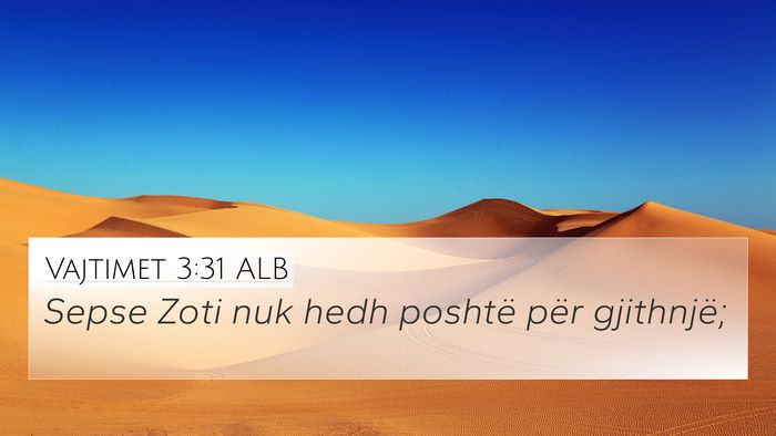 Vajtimet 3:31 ALB Bible Verse Image