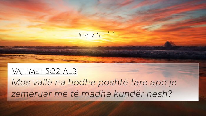 Vajtimet 5:22 ALB Bible Verse Image