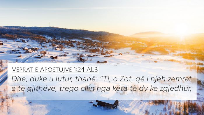 Veprat e Apostujve 1:24 ALB Bible Verse Image