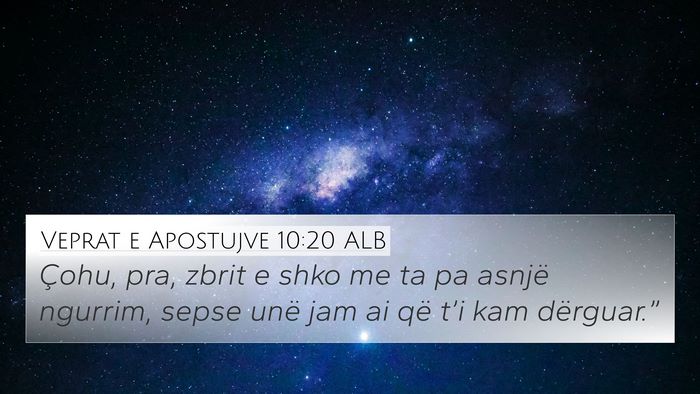 Veprat e Apostujve 10:20 ALB Bible Verse Image