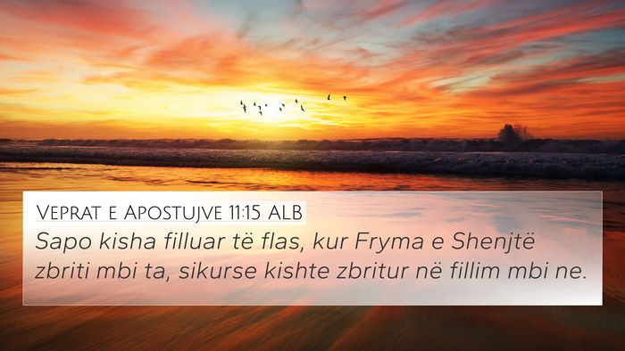 Veprat e Apostujve 11:15 ALB Bible Verse Image